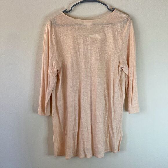 J. Jill Love‎ Linen Tunic top with 3/4 Sleeves Size Medium (L9) - Picture 3 of 10